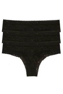 Escape Thong 3 Pack -Natori Sales Shop Escape Thong 3 Pack Black by Natori 38971.1631910624