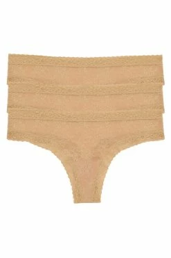 Escape Thong 3 Pack -Natori Sales Shop Escape Thong 3 Pack Cafe by Natori 38378.1631910606