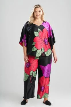 Exotica PJ 10 Exotica PJ -Natori Sales Shop Exotica PJ Black Multi by Natori 87373.1659121890