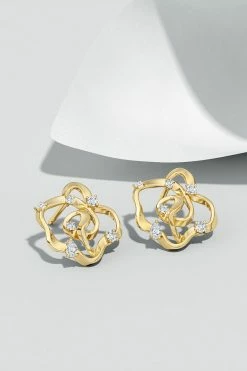 Sakura 14k Scattered Diamond Stud Earrings -Natori Sales Shop FJE0187D YG 4 87954.1600722256