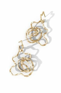 Sakura 14k Hoop Earrings