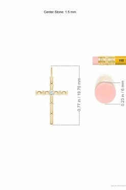 Indochine Spirit 14k Bamboo Cross Diamond Pendant Necklace 10 Indochine Spirit 14k Bamboo Cross Diamond Pendant Necklace -Natori Sales Shop FJP0169D YG 4 53916.1613094615