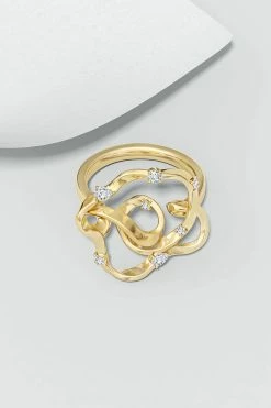 Sakura 14k Scattered Diamond Ring -Natori Sales Shop FJR0130D YG 5 53802.1600722161