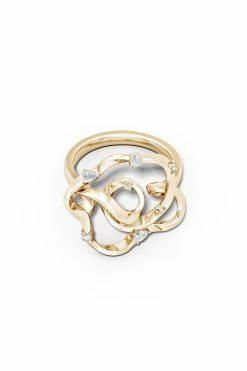 Sakura 14k Scattered Diamond Ring