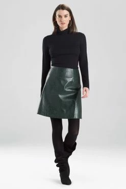Faux Croco Skirt