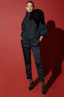 Faux Fur Scarf -Natori Sales Shop Faux Fur Scarf Black by Natori 2 18808.1663969948