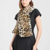 Faux Leopard Fur Scarf