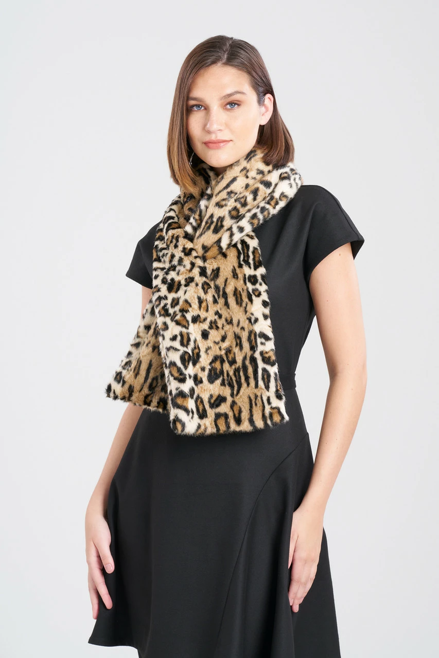 Faux Leopard Fur Scarf 1 Faux Leopard Fur Scarf
