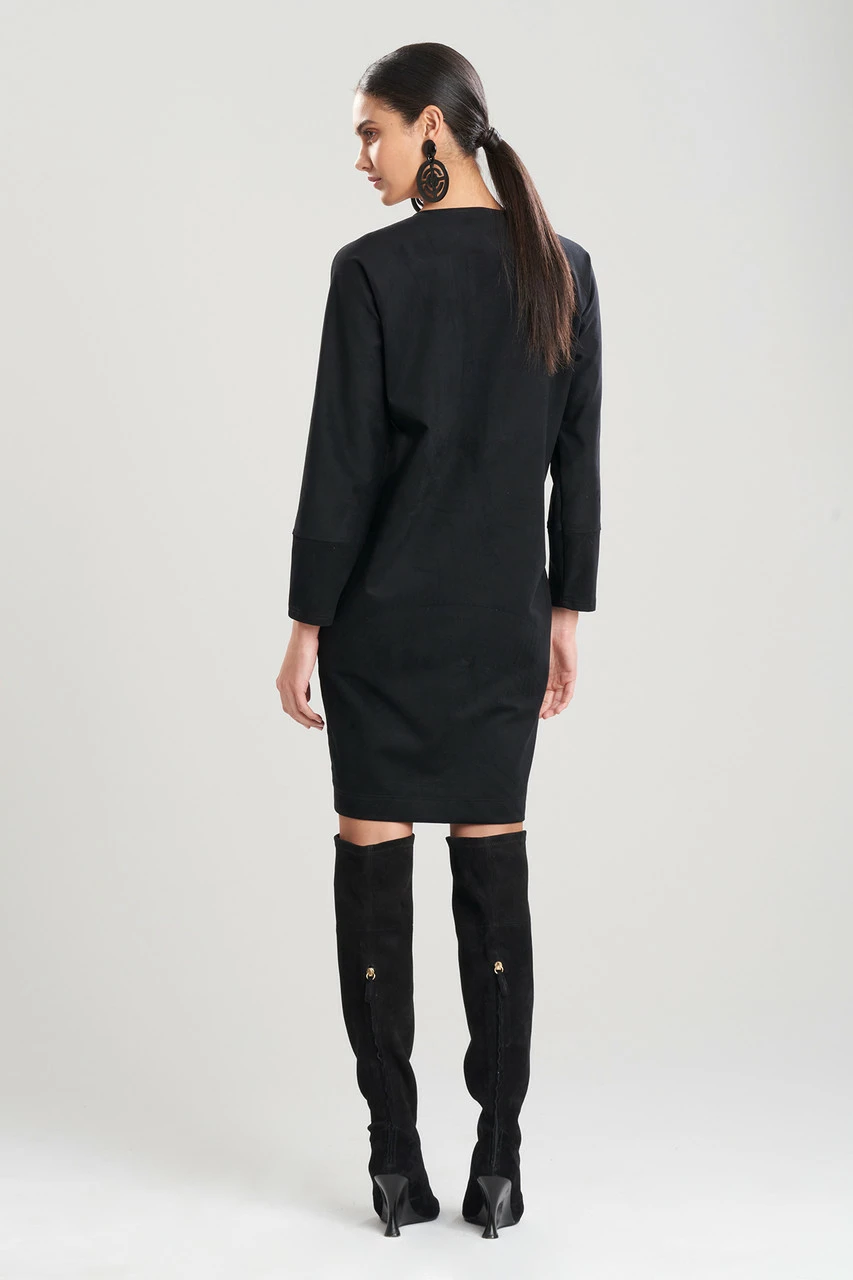 Faux Suede Applique Wedge Dress 2 Faux Suede Applique Wedge Dress - Image 2