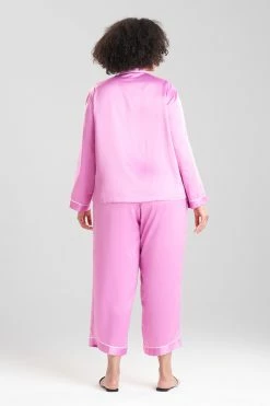 Feather Satin Essentials PJ -Natori Sales Shop Feather Satin Essentials PJ Violet Quartz by Natori 4 69145.1660762315