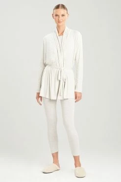 Feathers Element Wrap 17 Feathers Element Wrap -Natori Sales Shop Feathers Element Wrap Heather Pebble Stone by Natori 62655.1646939474