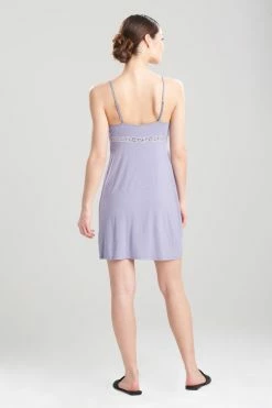 Feathers Essentials Lace Chemise 41 Feathers Essentials Lace Chemise -Natori Sales Shop Feathers Essentials Lace Chemise Slate Purple by Natori 2 98996.1655834228
