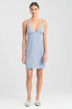 Feathers Essentials Lace Chemise 31 Feathers Essentials Lace Chemise -Natori Sales Shop Feathers Essentials Lace Chemise Windy Blue by Natori 22346.1643816805