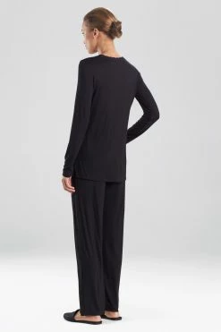 Feathers Essentials PJ -Natori Sales Shop Feathers Essentials PJ Black by Natori 2 11703.1631907251