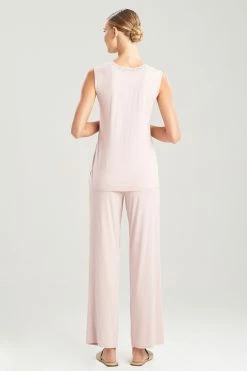 Feathers Essentials Tank PJ -Natori Sales Shop Feathers Essentials Tank PJ Rosette by Natori 2 38639.1645822927