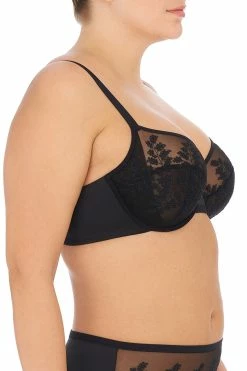 Frame Full Fit Unlined Underwire Bra -Natori Sales Shop Frame Full Fit Unlined Underwire Bra Black by Natori 2 69703.1669753405