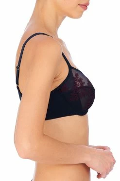 Frame Full Fit Unlined Underwire Bra -Natori Sales Shop Frame Full Fit Unlined Underwire Bra Dark Blue Combo by Natori 2 87603.1666207614