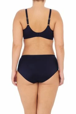 Frame Full Fit Unlined Underwire Bra -Natori Sales Shop Frame Full Fit Unlined Underwire Bra Frame Brief Dark Blue Combo by Natori 3 88477.1669753425