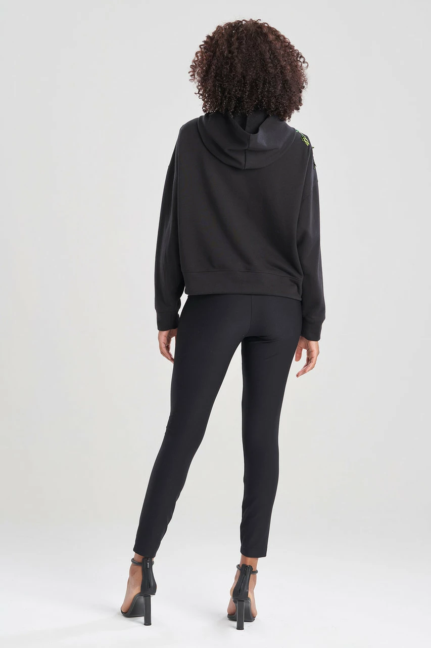 French Terry Chikayo Embroidered Crop Hoodie 2 French Terry Chikayo Embroidered Crop Hoodie - Image 2