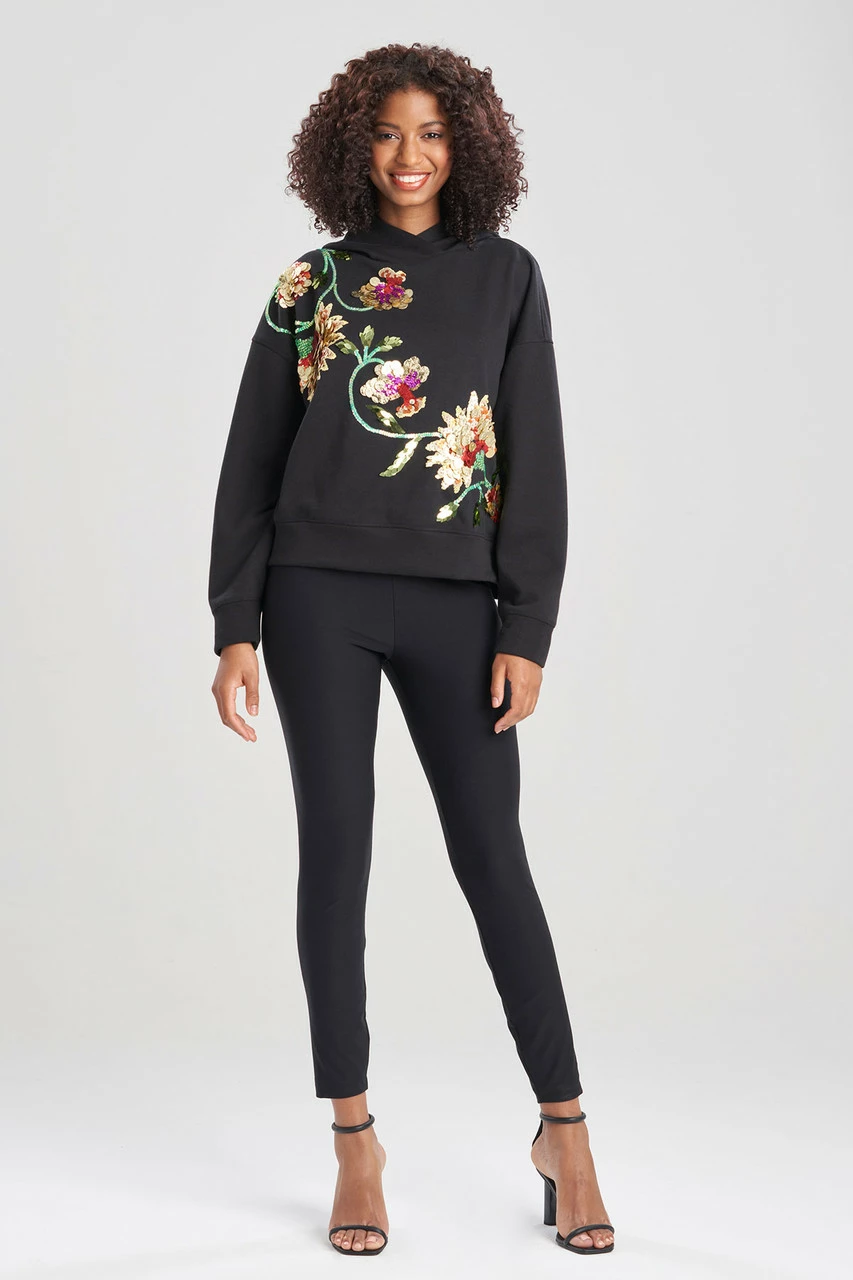 French Terry Chikayo Embroidered Crop Hoodie 1 French Terry Chikayo Embroidered Crop Hoodie