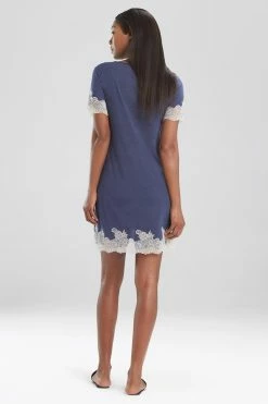 Luxe Shangri-La TENCEL™ Short Sleeve Sleepshirt -Natori Sales Shop G72056 NBC 2 52063.1581439271