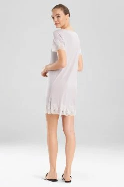 Luxe Shangri-La TENCEL™ Short Sleeve Sleepshirt -Natori Sales Shop G72056 SPK 2 36497.1581439282