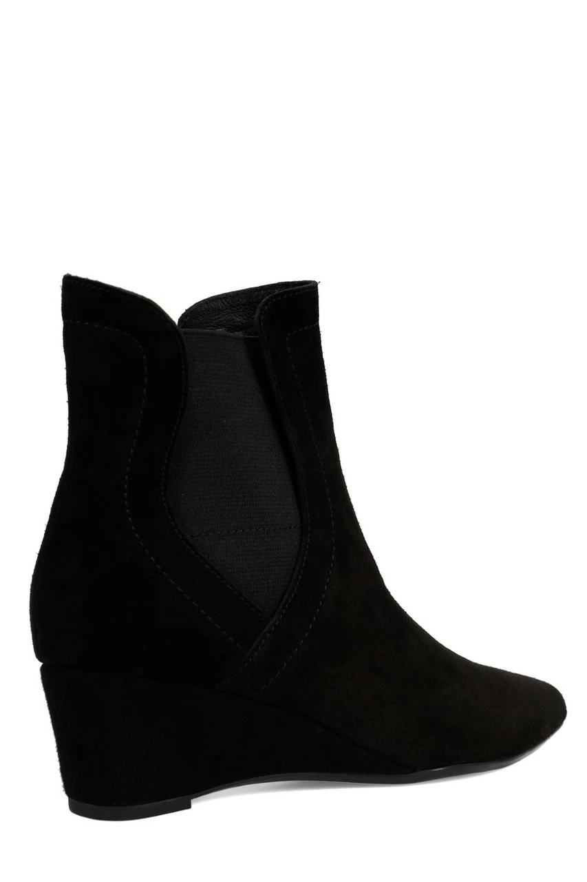 Gaisha-Su Suede Wedge Bootie 2 Gaisha-Su Suede Wedge Bootie - Image 2
