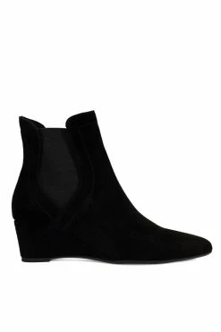Gaisha-Su Suede Wedge Bootie 22 Gaisha-Su Suede Wedge Bootie -Natori Sales Shop Gaisha Su Suede Wedge Bootie Black by Natori 4 99252.1663905002