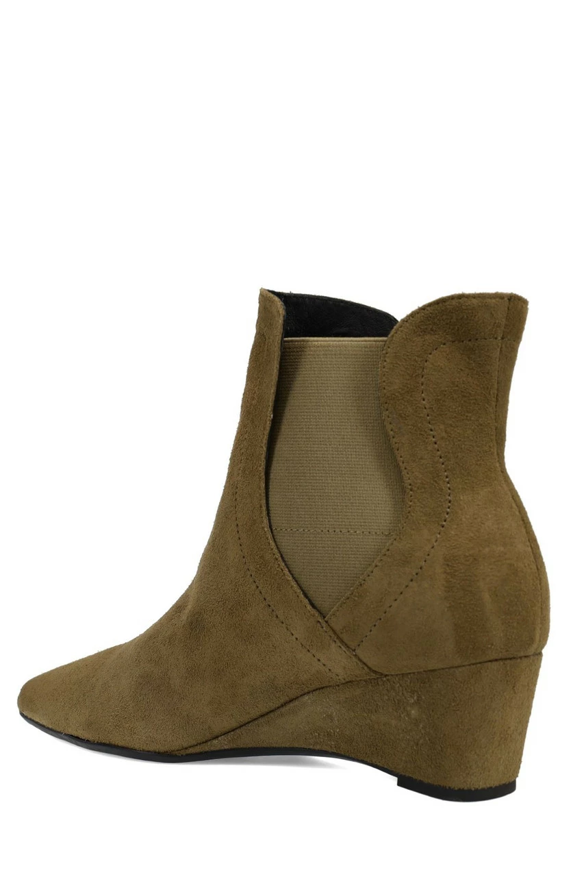 Gaisha-Su Suede Wedge Bootie 17 Gaisha-Su Suede Wedge Bootie - Image 17