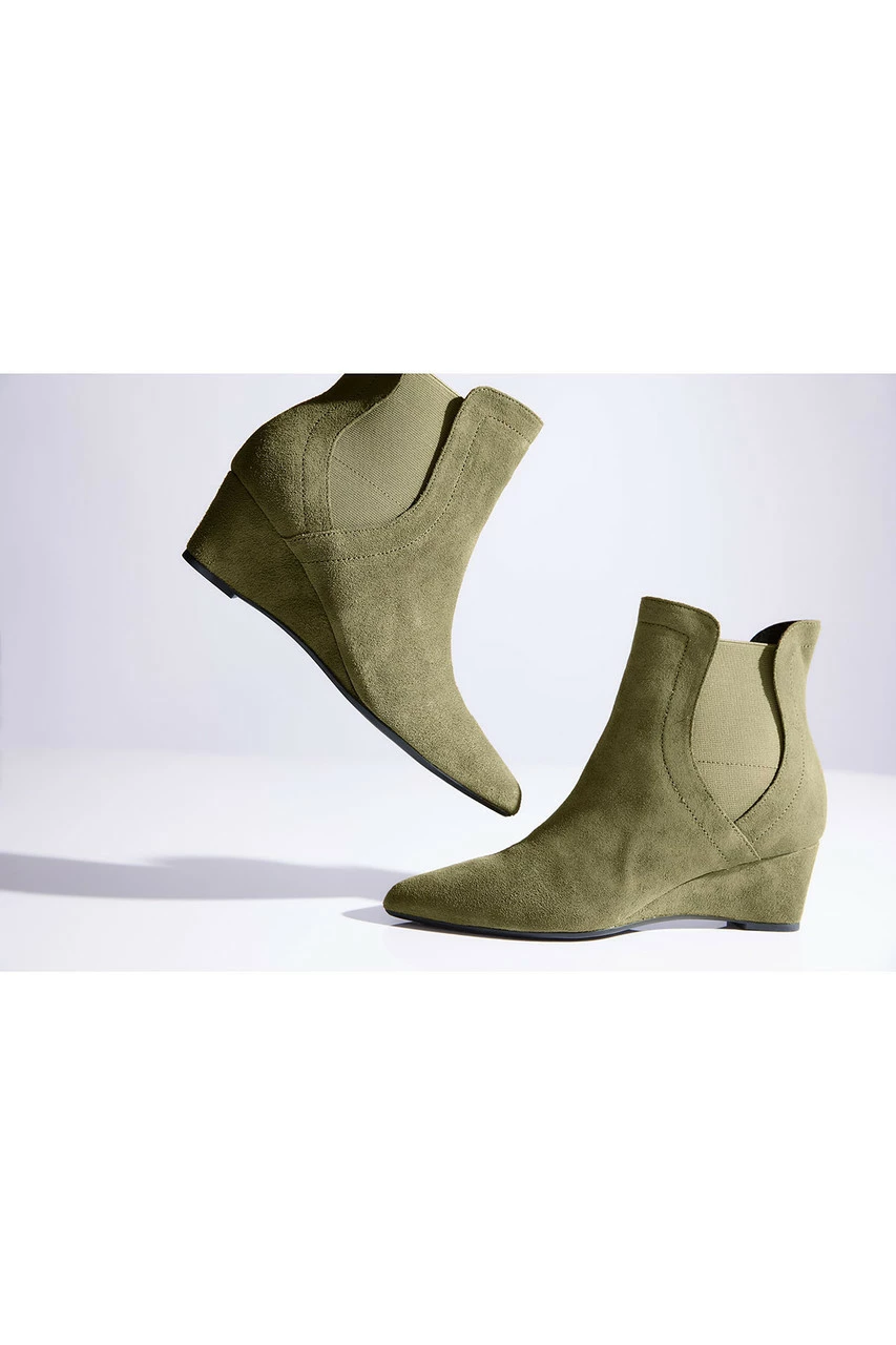 Gaisha-Su Suede Wedge Bootie 19 Gaisha-Su Suede Wedge Bootie - Image 19