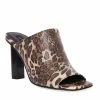 Gamine Luxe Leopard Column Heel Mule