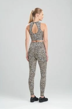 Getaway Crop Halter Jacqaurd Top -Natori Sales Shop Getaway Crop Halter Jacquard Top Natural Black by Josie 2 47186.1631895466