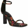 Glow Chikayo Satin Block Heel Sandal