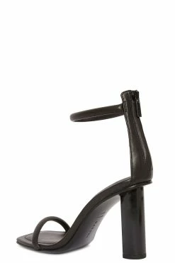 Glow Nappa Leather Block Heel Sandal -Natori Sales Shop Glow Nappa Leather Sandal Black by Natori 2023 3 03421.1681418740