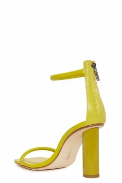 Glow Nappa Leather Block Heel Sandal -Natori Sales Shop Glow Nappa Leather Sandal Citron by Natori 2023 2 91296.1681418837