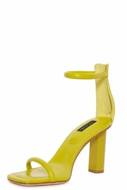 Glow Nappa Leather Block Heel Sandal -Natori Sales Shop Glow Nappa Leather Sandal Citron by Natori 2023 3 41066.1681418838