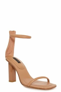 Glow Nappa Leather Block Heel Sandal -Natori Sales Shop Glow Nappa Leather Sandal Doe by Natori 2023 69719.1681416446