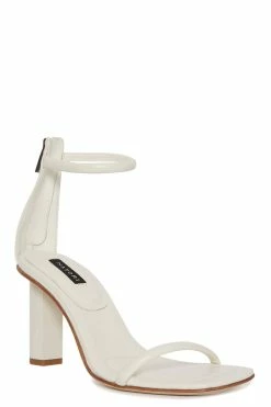 Glow Nappa Leather Block Heel Sandal