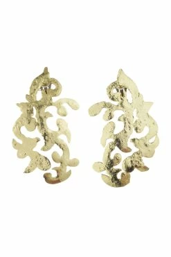 Gold Plated Scroll Earrings