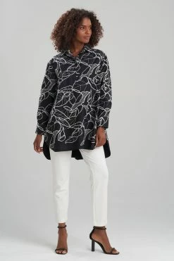 Hana Cotton Poplin Embroidered Shirt