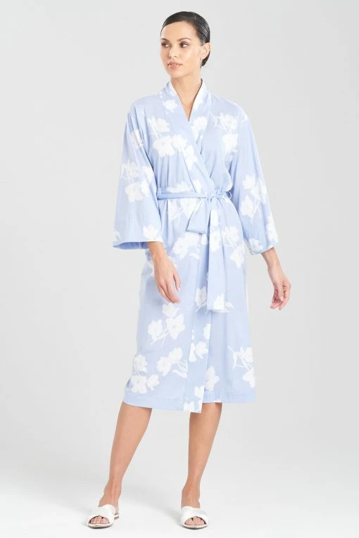 Hana Robe -Natori Sales Shop Hana Robe Periwinkle by Natori 78277.1675200573