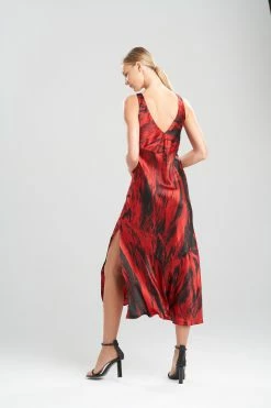 Haori Silk Gown -Natori Sales Shop Haroi Silk Gown Red by Josie Natori 2 03527.1641485390