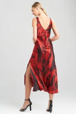 Haori Silk Gown -Natori Sales Shop Haroi Silk Gown Red by Josie Natori 2 36649.1641485392