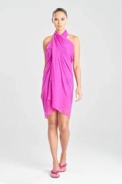 Heleneca Mesh Double Layer Pareo -Natori Sales Shop Heleneca Mesh Double Layer Pareo Petunia by Natori 62276.1677077682