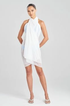 Heleneca Mesh Double Layer Pareo -Natori Sales Shop Heleneca Mesh Double Layer Pareo White by Natori 37433.1677077700