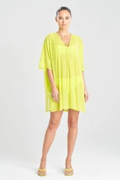 Heleneca Mesh Wedge Short Caftan -Natori Sales Shop Heleneca Mesh Wedge Short Caftan Starglow by Natori 82741.1677077096
