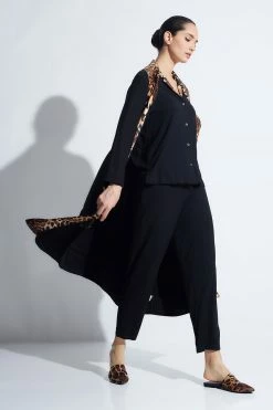 Himalaya Luxe Leopard Robe -Natori Sales Shop Himalaya Robe Black by Natori 71444.1663606534