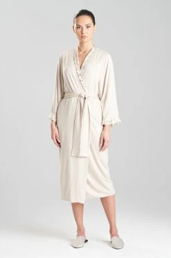 Himalaya Luxe Leopard Robe -Natori Sales Shop Himalaya Robe Sand Taupe by Natori 02896.1664469914