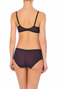 Imperial Unlined Balconette Underwire Bra -Natori Sales Shop Imperial Unlined Balconette Underwire Bra Imperial Girl Brief Blackberry Black by Natori 3 81674.1669040134