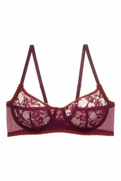 Imperial Unlined Balconette Underwire Bra -Natori Sales Shop Imperial Unlined Balconette Underwire Bra Port Cinnabar by Natori 18193.1631825870